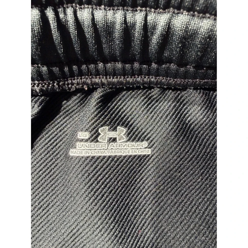 Under Armour Mens Jogger Pants Black Gray Contrast Stitch Training Large LG